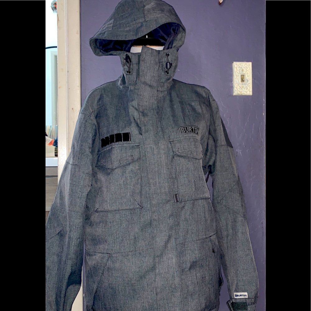Burton Heather Grey Mens Snowboard Jacket Size XL